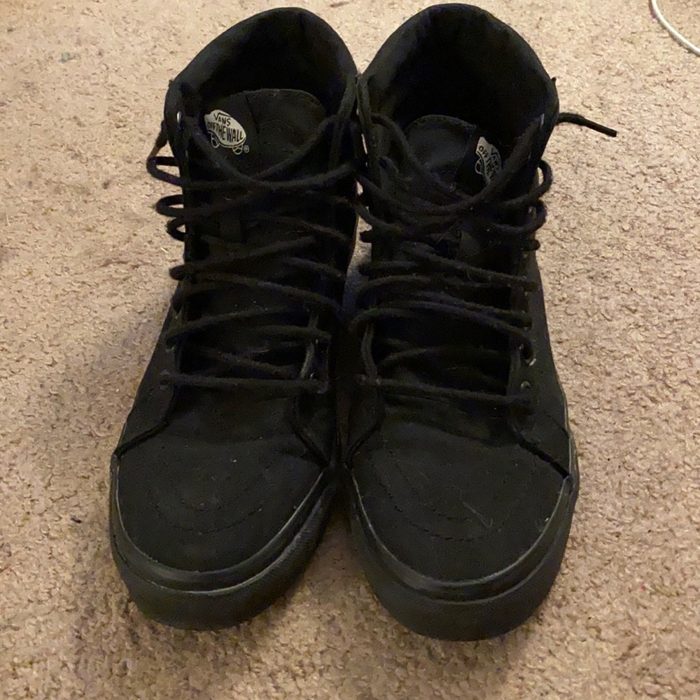 Vans sk8-hi slim black women’s 8 men’s 6.5